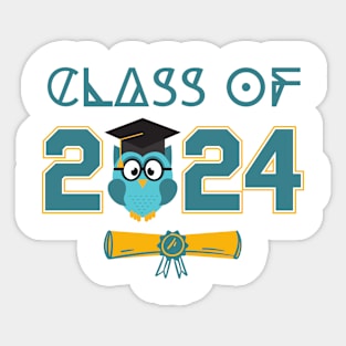 Class of 2024 Owl Sticker